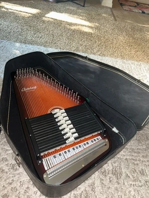 AUTOHARP OSCAR SCHMIDT OS-15B With Case tool 1 bad string beautiful - Image 1 of 4
