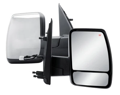 Right Side Door Mirror Power Heat Chrome Cover for 12-21 Nissan NV1500 2500 3500 - Image 1 of 4