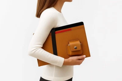 iPad Sleeve with Charger Pocket, Fits Pro/Air/10", Tablet Case Handmade - Image 1 of 4