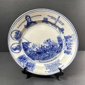 Antico piatto ricordo porcellana "Perry's Centennial 1913" di Cauldon England - Foto 1 di 4