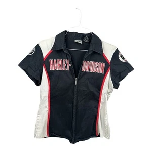 Women’s Harley Davidson Shirt, Zip Up, Size L - Picture 1 of 9