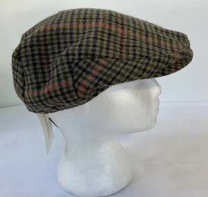 Gorra plana Stetson lana tweed espiga newsboy conducción talla grande ¡NUEVA CON ETIQUETAS!!! - Imagen 1 de 5