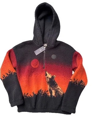 Abercrombie Kids 1/4 Zip Howl At The Moon Sherpa Size 9/10 NEW MSRP $49.95 - Image 1 of 4
