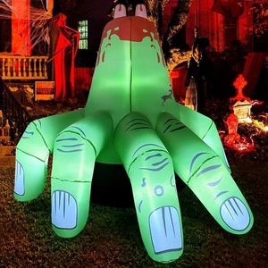 COMIN 6 FT Halloween Inflatables Hand Outdoor Decorations Blow Up Yard Scary ... - Picture 1 of 4