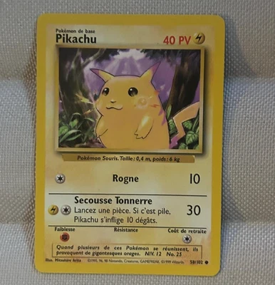 1999 Pokemon Base Set French Pikachu #58 - Image 1 of 2