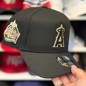 New Era LA Angels A-Frame '40th Anniversary' Gold Outline 9FORTY Red Under-Brim - Picture 1 of 4