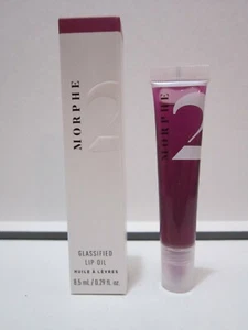 NIB MORPHE 2 GLASIERTES LIPPENÖL ~ GLÄNZENDE TÄNZERIN ~ TRANSPARENTE PFLAUME ~ GRAUSAMKEITSFREIE MARKE! - Bild 1 von 3