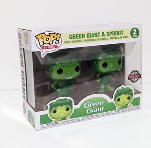 Funko Pop! Ad Icons Green Giant #42 #43 Sprout 2 Pack Vinyl Action Figure  