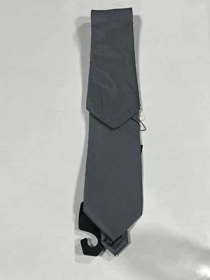 Corbata para Hombres Angelo Rossi Gris Hecha a Mano con Cuadrado de Bolsillo a Juego NUEVA Foto 1 de 3