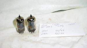 Pair 1960's RCA HP 5963 12AU7 tested NOS & balanced - Picture 1 of 7