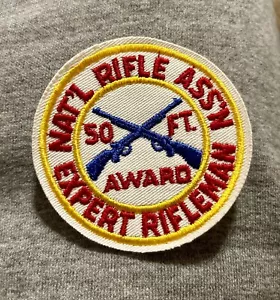 Patch NRA National Rifle Association armi da fuoco pistole 50 piedi premio esperto Marksman 2 - Foto 1 di 5