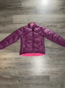 Rei Co Op Reversible Girls Goose Down Jacket, Size M (10/12) Pink/Purple - Picture 1 of 10