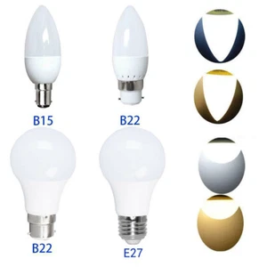 6/12x B15 B22 AC220V 3W 7W 9W White Warm White Spot Light LED Globe Candle Bulb - Picture 1 of 20