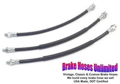 BRAKE HOSE SET AMC Javelin 1971, 8cyl - Front Drum - Image 1 of 2
