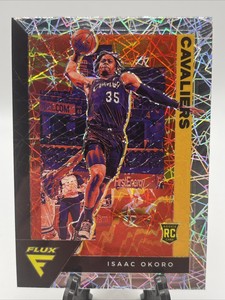 2020-21 Panini Flux Isaac Okoro RC Silver Laser Prizm #213 Cleveland Cavaliers