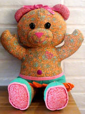 Original Doodle Bear teddy Girl Stuffed Animal pet 17" Cloth soft toy 1994/2005