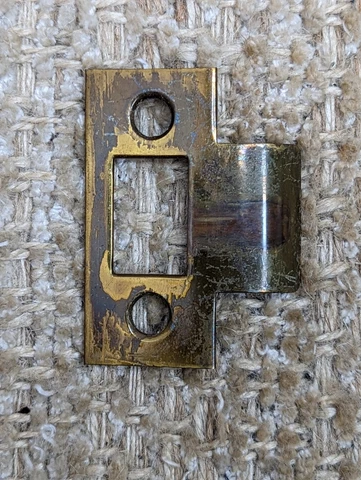 Antique Brass Strike Plate For Mortise Lock Cover