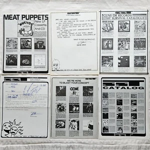 Lot #AFR: SST Records 1980s Catalogs Ephemera Black Flag Punk Meat Puppets - Picture 1 of 24