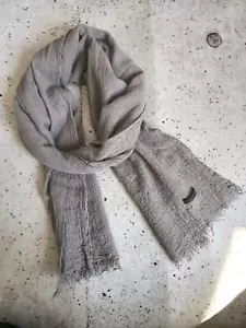 Good Scarf Stole FRANCO FERRARI Wool Kashmir Made in Italy From Japan - Picture 1 of 17