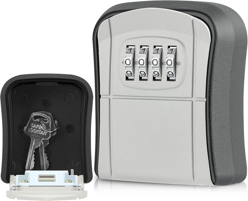 Outdoor High Security Wall Mounted Key Safe Box Code Lock Storage 4 DIGIT UK Y5