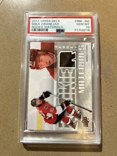 PSA 10 MIKA ZIBANEJAD 2011/12 UPPER Deck ROOKIE MATERIALS JERSEY ROOKIE CARD!