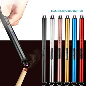 Windproof Lighter USB Rechargeable Cool Electric Long Arc Lighter BBQ Cigarette - Picture 1 of 16