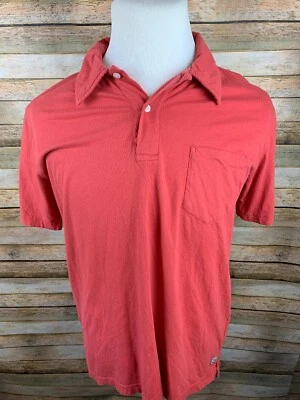 Men's Castaway Nantucket Polo Shirt 100% Cotton Short Sleeve Coral Foto 1 de 4