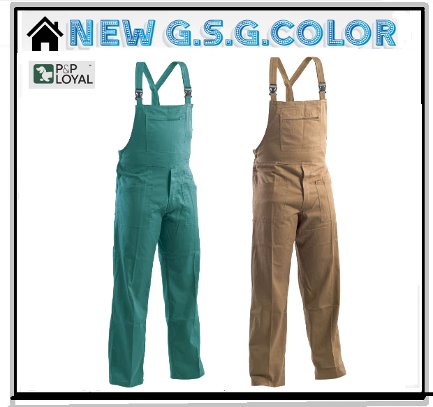 SALOPETTE TUTA UOMO DA LAVORO  PETTORINA COTONE 100% MASSAUA - Immagine 1 di 1