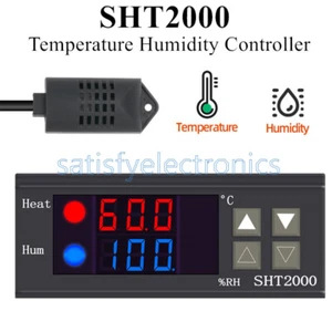 AC110~230V SHT2000 Temperature Humidity Controller Hygrometer Thermostat Sensor - Picture 1 of 7