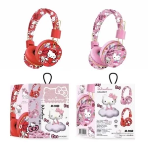 Hello Kitty Headphones Earphones Headset Wireless Red Pink Kuromi Melody Sanrio - Picture 1 of 3