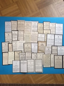 Totenzettel 19. Jhdt. MÜNSTERLAND 40 Stück sehr alt - Bild 1 von 6