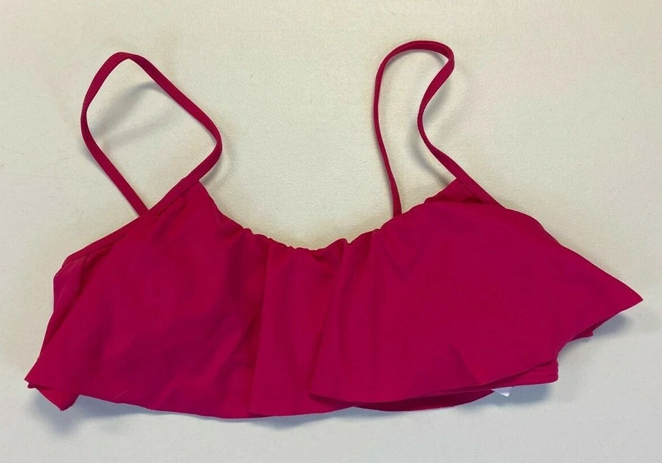 Top de bikini corto rosa Reef para mujer talla mediana - Foto 1 de 3