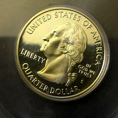 🇺🇸 2001 S 25c SILVER Rhode Island State Quarter 🍀  iCG PR70DCAM PROof 70 - Image 1 of 4