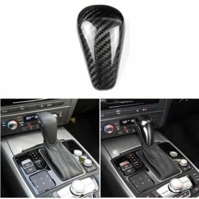Cubierta de cambio de marchas de fibra de carbono real para Audi A6 A7 2016-2018 Foto 1 de 4