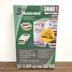 VIPOWER Mobile Rack VP-7010LS3F-66 Removable Atari Ultra DMA-66 NEW Vintage PC - Picture 1 of 6