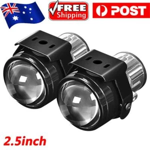 2x 2.5" Bi-xenon Fog Lights Projector Lens Hi/Lo Car Retrofit For H8 H9 H11 Bulb - Picture 1 of 10