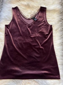 Burgundy Velvet Top Size:S fit M - Picture 1 of 1