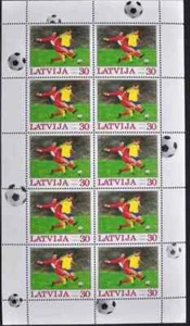 Latvia 2004 Sport, Soccer, European Football Championship MNH** - Picture 1 of 1