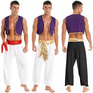 Men's Adult Arabian Prince Street Rat Costume Halloween Stage Performance Outfit - Picture 1 of 37