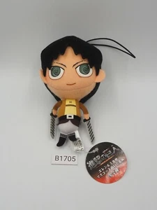Attack on Titan B1805 Eren Yeager Fukuya Strap mascot 4" Plush Toy Doll Japan - Picture 1 of 6