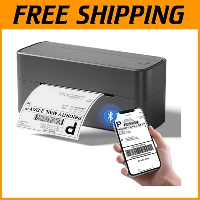 High-Speed Bluetooth Thermal Label Printer for Easy Shipping - Monochrome Output - Image 1 of 4