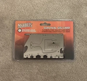 Marbles Survival Gig Card Multi-Tool For The Outdoors *Brand New, Sealed* - Picture 1 of 3