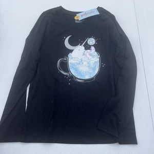 Girls' Long Sleeve Graphic T-Shirt - Cat & Jack Size XS 4/5 - Picture 1 of 1