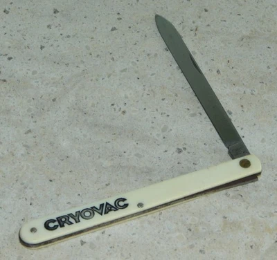 Vintage Advertising CRYOVAC Colonial USA Jumbo Melon Tester Folding Pocket Knife - Image 1 of 4