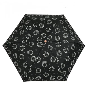 Radley Umbrella Black Compact Folding Telescopic Handbag Umbrella - Snow Globe - Picture 1 of 5