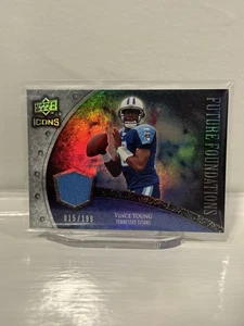 Vince Young 2008 Upper Deck Icons Future Foundations Rainbow Patch Jersey /199 - Picture 1 of 3