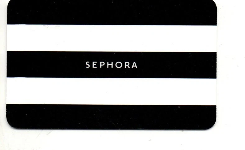 Sephora Black & White Stripes Gift Card No $ Value Collectible 2023 - Image 1 of 1