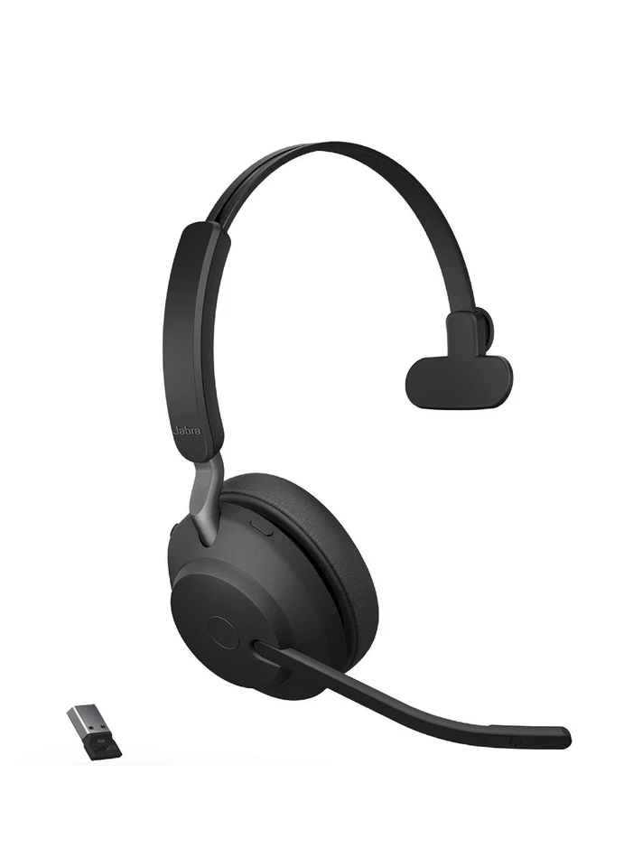 Jabra Evolve2 65 Stereo Wireless Headset (MS Teams, USB-A) - Black - Image 1 of 1