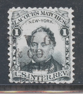RO 123b, Lacour's Matches revenue stamp. - Image 1 of 2