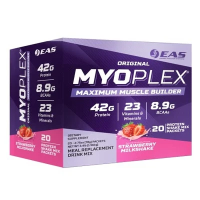 EAS Original Myoplex Maximum Muscle Builder | Nomes de sabor sortidos, tamanhos  - Imagem 1 de 4
